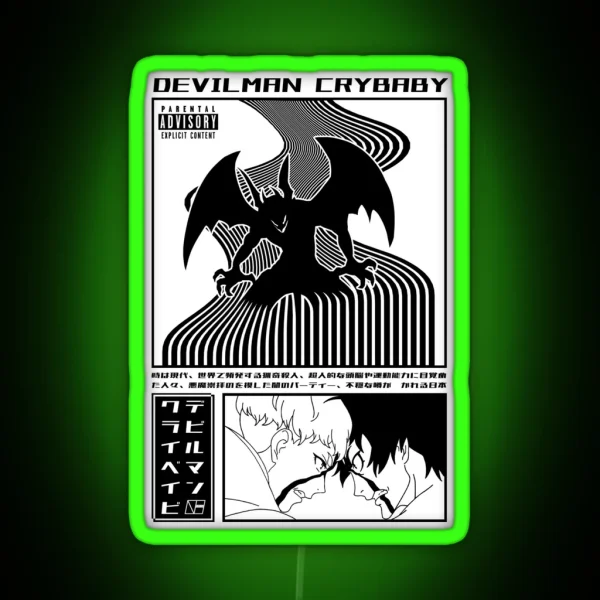 DEVILMAN CRYBABY RGB Neon Sign