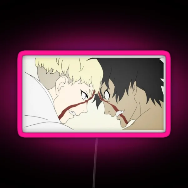 Devilman Crybaby Ryo And Akira Screencap RGB Neon Sign