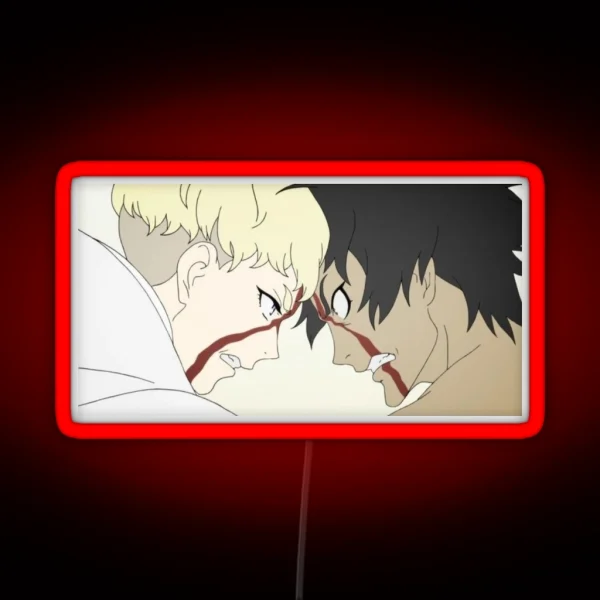 Devilman Crybaby Ryo And Akira Screencap RGB Neon Sign