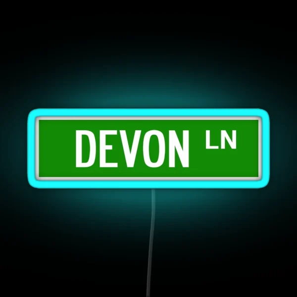 Devon Lane Harrisonburg RGB Neon Sign