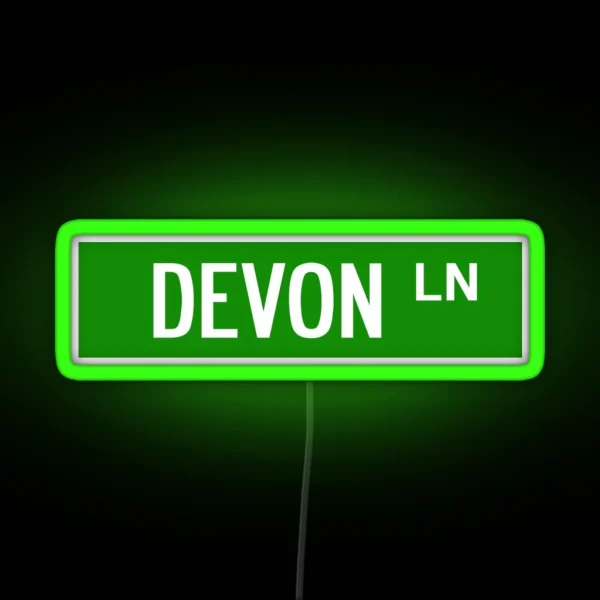 Devon Lane Harrisonburg RGB Neon Sign