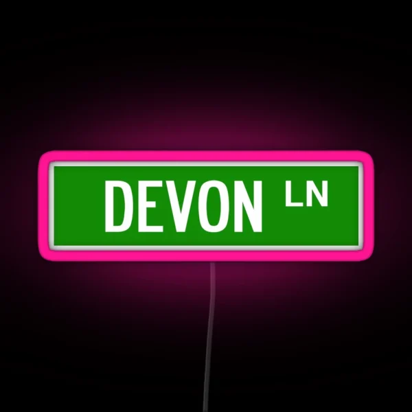 Devon Lane Harrisonburg RGB Neon Sign