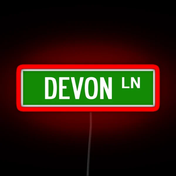 Devon Lane Harrisonburg RGB Neon Sign
