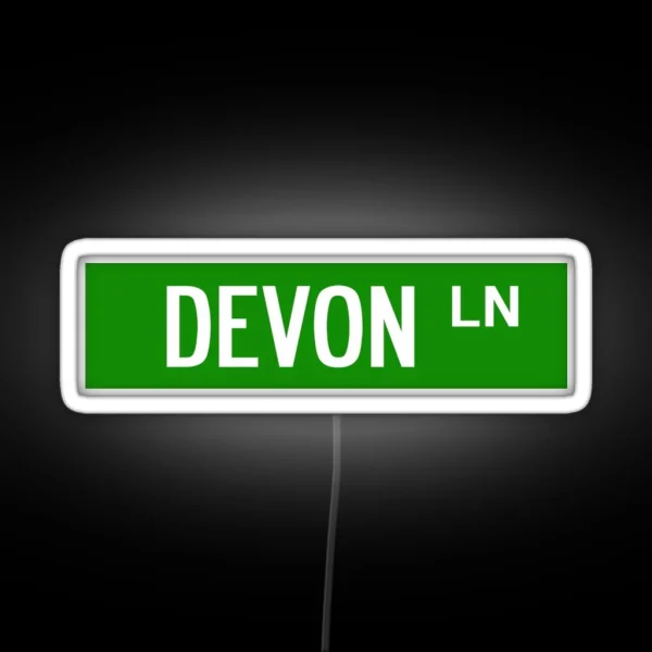 Devon Lane Harrisonburg RGB Neon Sign