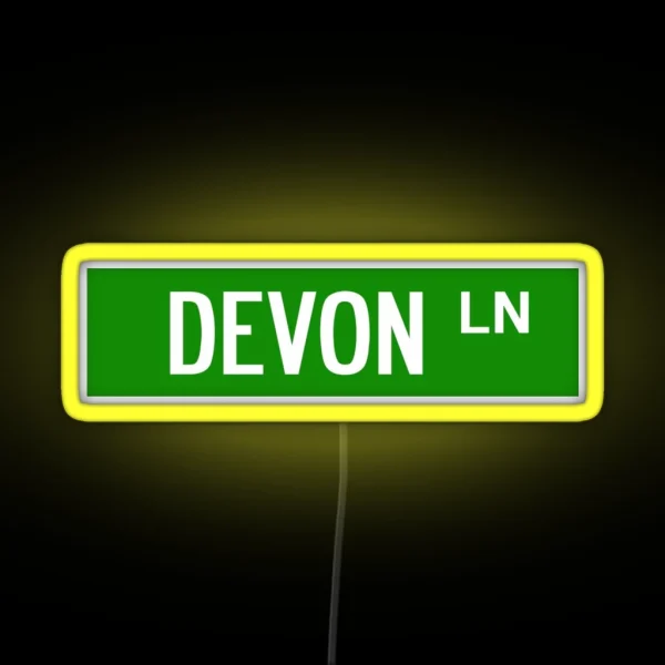 Devon Lane Harrisonburg RGB Neon Sign