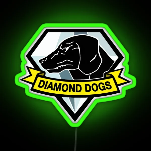 Diamond Dogs MGS RGB Neon Sign