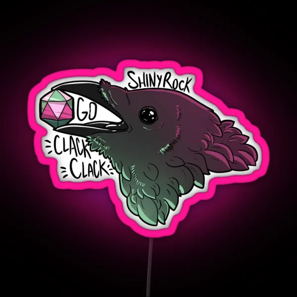 Dice Crow RGB Neon Sign
