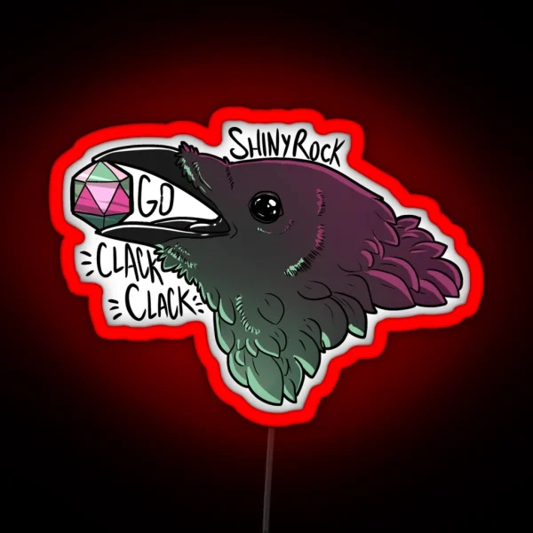 Dice Crow RGB Neon Sign