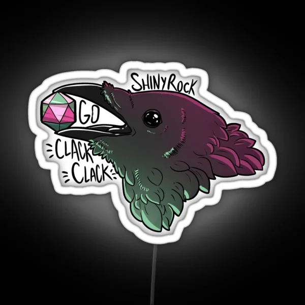 Dice Crow RGB Neon Sign