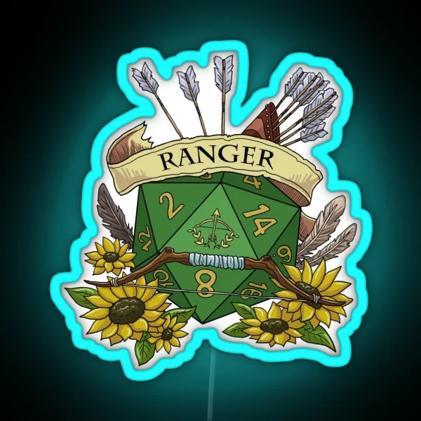 Dice Ranger RGB Neon Sign
