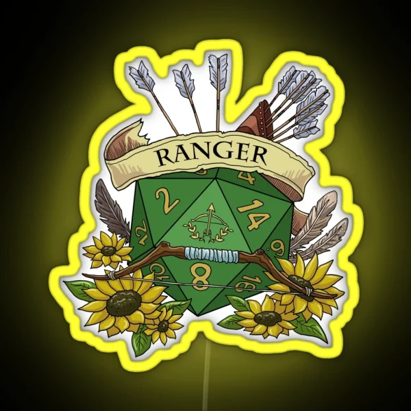 Dice Ranger RGB Neon Sign