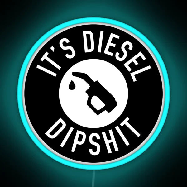 Diesel Fuel Warning RGB Neon Sign