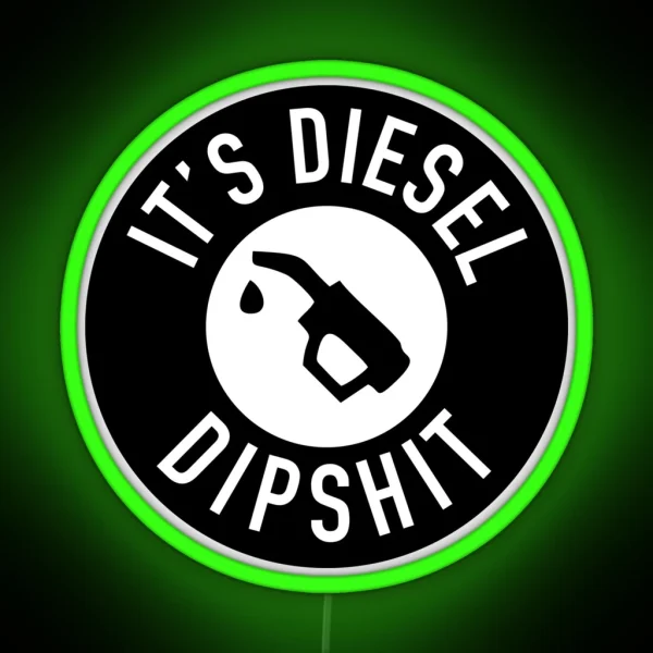 Diesel Fuel Warning RGB Neon Sign