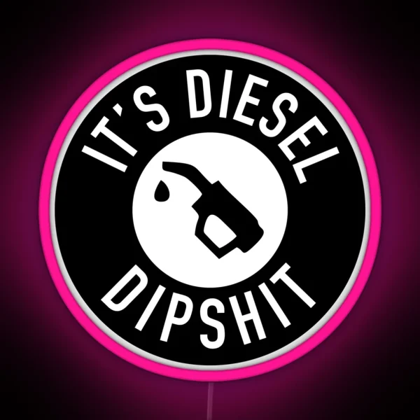 Diesel Fuel Warning RGB Neon Sign