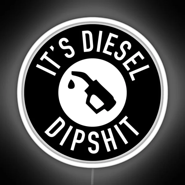 Diesel Fuel Warning RGB Neon Sign