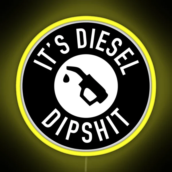 Diesel Fuel Warning RGB Neon Sign