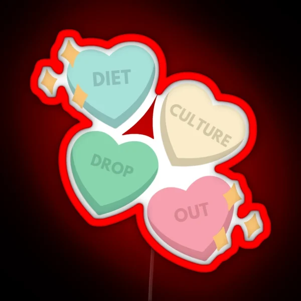 Diet Culture Dropout RGB Neon Sign