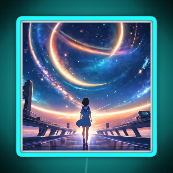 Digital Art Anime RGB Neon Sign