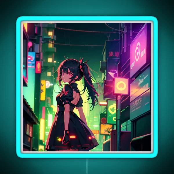 Digital Art Anime RGB Neon Sign