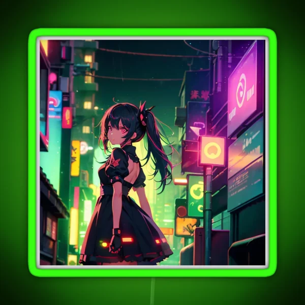 Digital Art Anime RGB Neon Sign