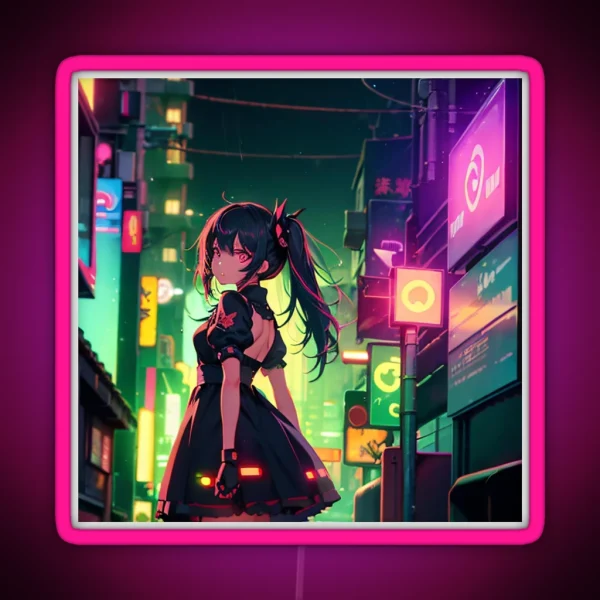 Digital Art Anime RGB Neon Sign