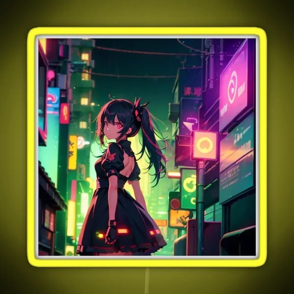 Digital Art Anime RGB Neon Sign