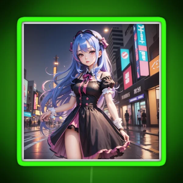 Digital Art Anime RGB Neon Sign