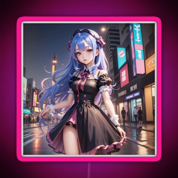 Digital Art Anime RGB Neon Sign