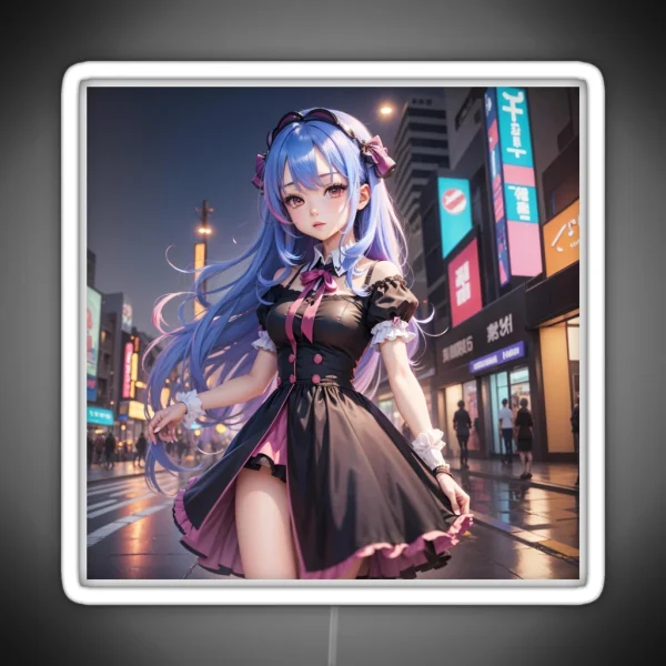 Digital Art Anime RGB Neon Sign