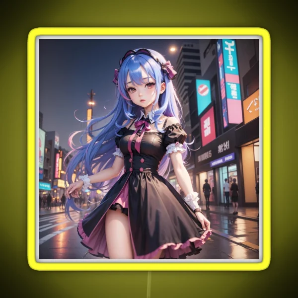 Digital Art Anime RGB Neon Sign