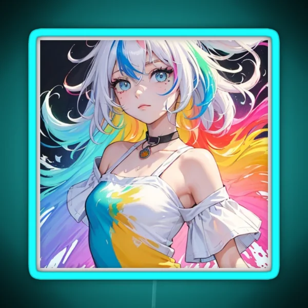 Digital Art Anime RGB Neon Sign