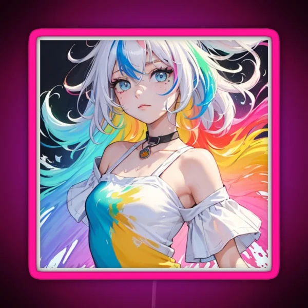 Digital Art Anime RGB Neon Sign
