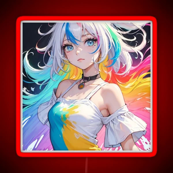 Digital Art Anime RGB Neon Sign