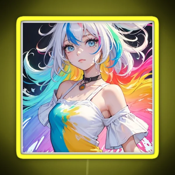 Digital Art Anime RGB Neon Sign