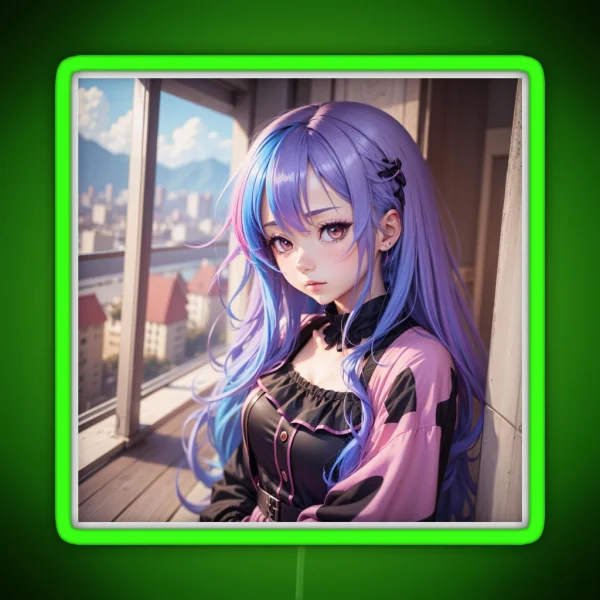 Digital Art Anime RGB Neon Sign