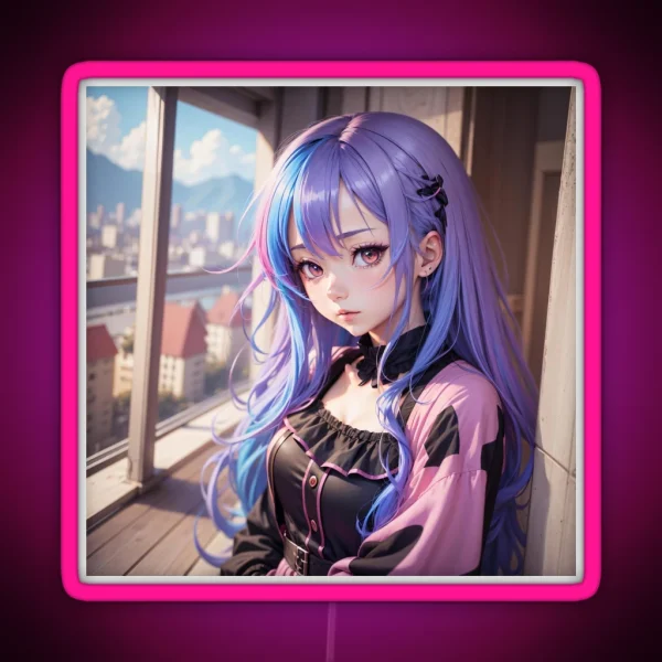 Digital Art Anime RGB Neon Sign
