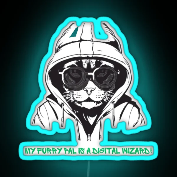 Digital Cat RGB Neon Sign