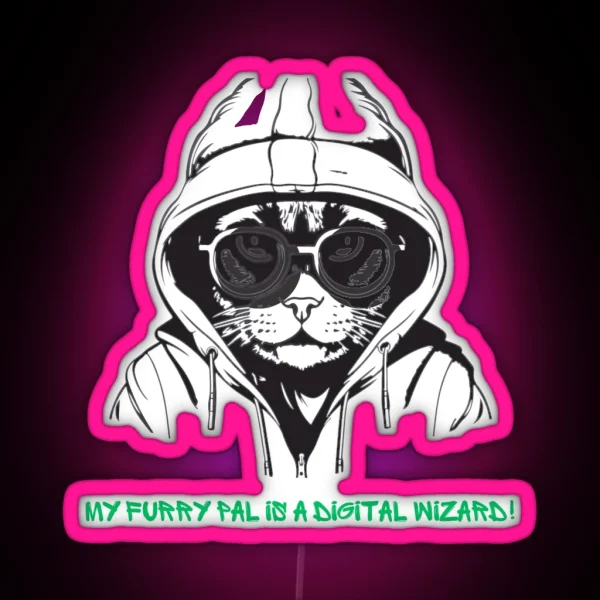 Digital Cat RGB Neon Sign