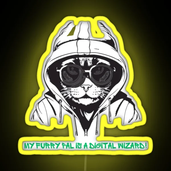 Digital Cat RGB Neon Sign