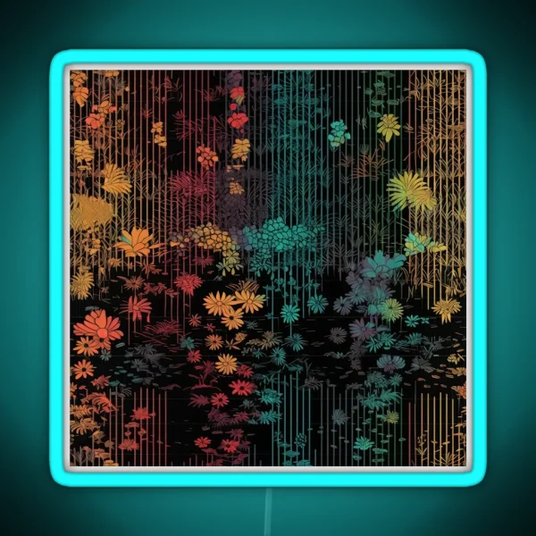 Digital Flora RGB Neon Sign
