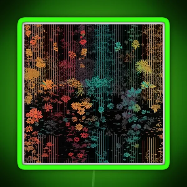 Digital Flora RGB Neon Sign