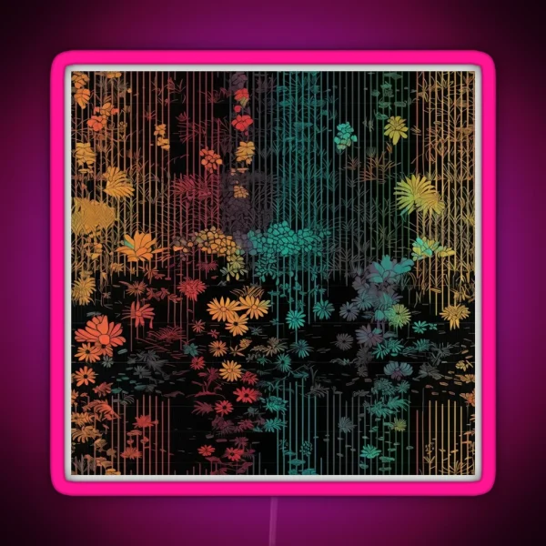 Digital Flora RGB Neon Sign