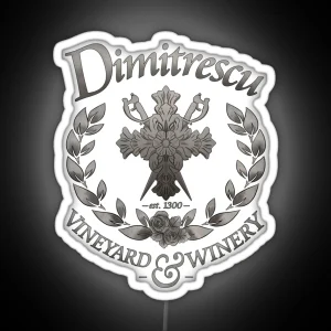 Dimitrescu Wine Logo RGB Neon Sign