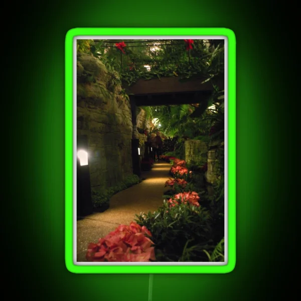 Dimly Lit Walkway RGB Neon Sign