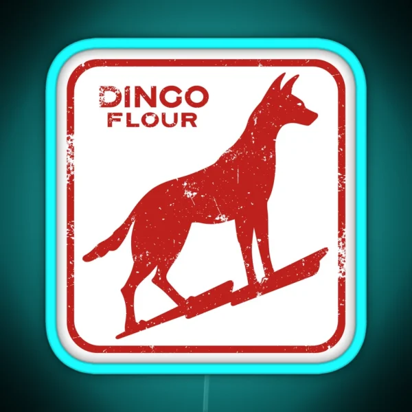 Dingo Flour Washed And Worn RGB Neon Sign