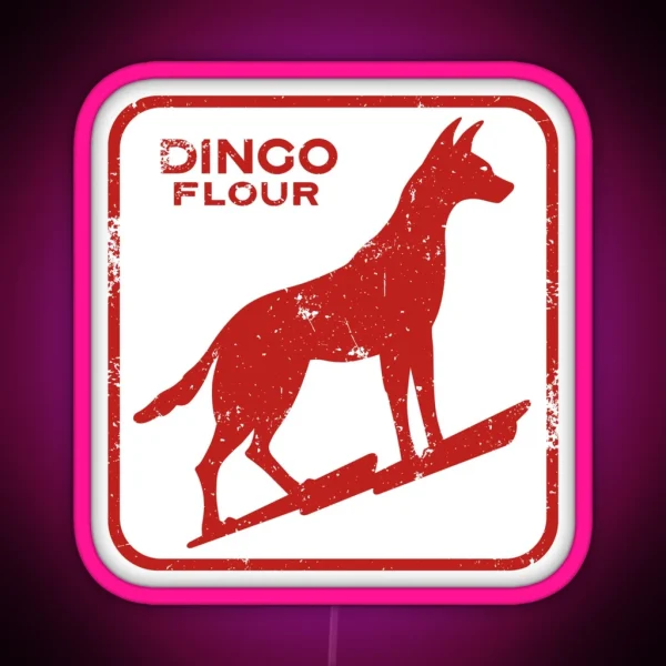 Dingo Flour Washed And Worn RGB Neon Sign