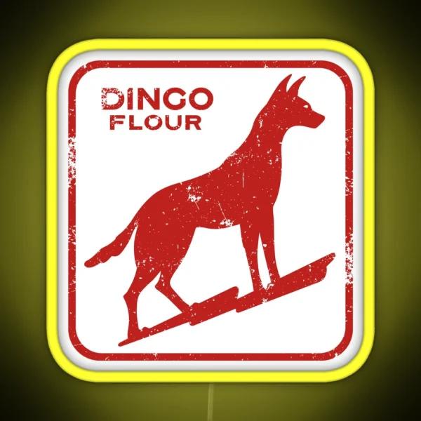 Dingo Flour Washed And Worn RGB Neon Sign