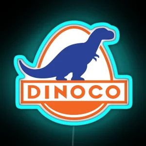 Dinoco Blue RGB Neon Sign