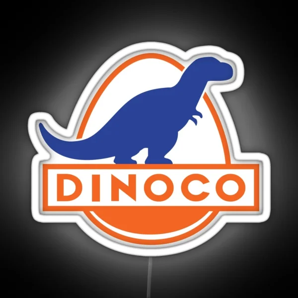 Dinoco Blue RGB Neon Sign