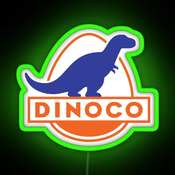 Dinoco Cars RGB Neon Sign